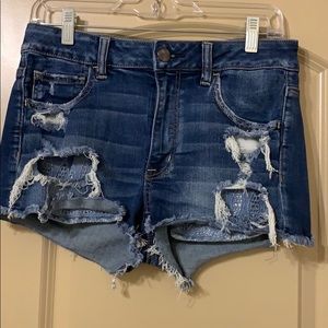 American Eagle ripped jean shorts